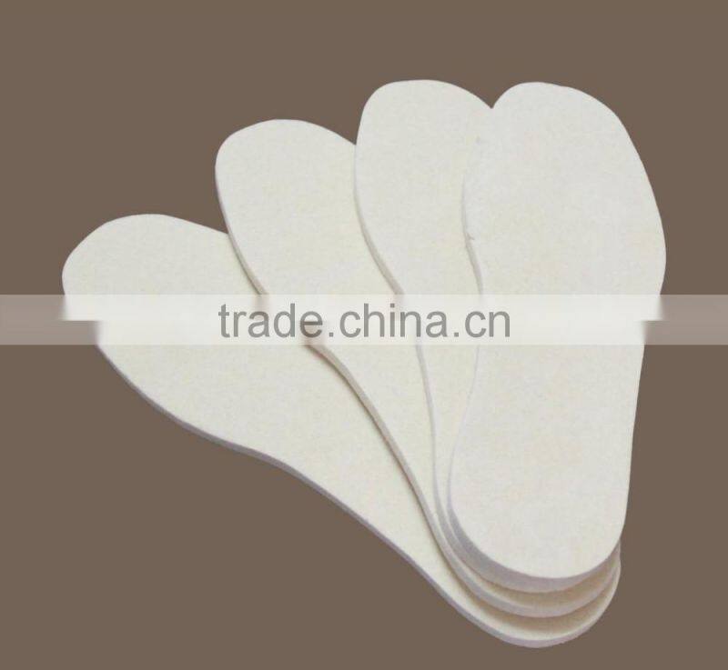 We only make the best quality 100% wool felt insole , felt Shoe Insole