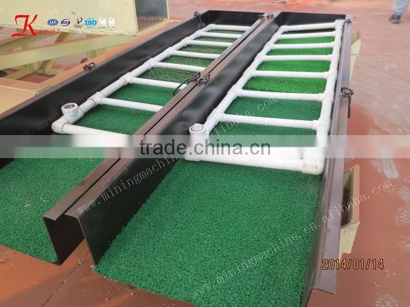 small gold sand separating boat