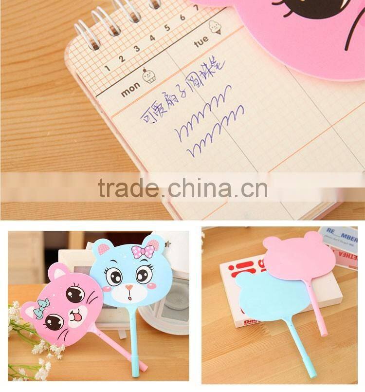 promotional wholesale cheap funny school office stationery mini plastic fan roller ball point pen