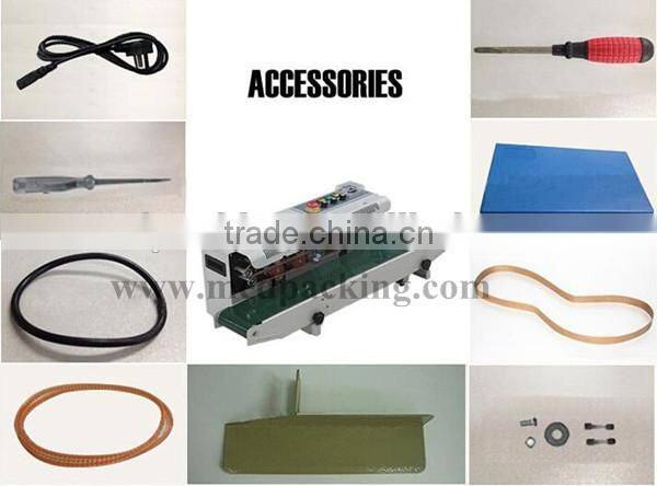 FRD-1000-C-type ink coding continuous sealer bag sealing machine with emergency switch