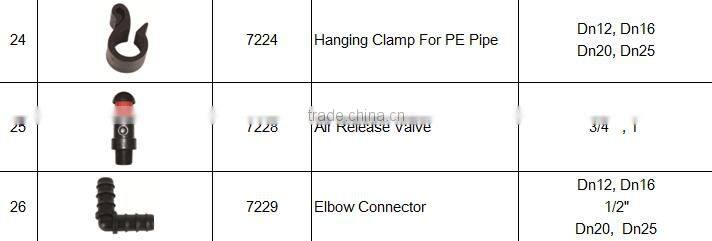 Irrigation PE Pipe Fitting 90 Degree Elbow Connector