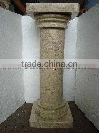 DECORATIVE SAHARA BEIGE MARBLE PEDESTALS