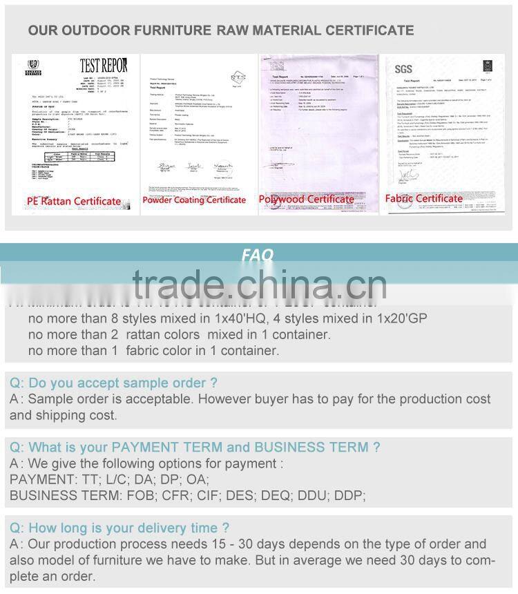 Stock rattan garden furniture Sofa Set