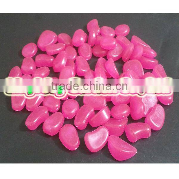 aquarium decorative color stone / glow in the dark pebble stone