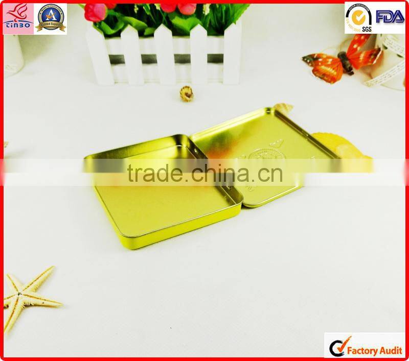 factory sale rectangular custom smoke metal tin