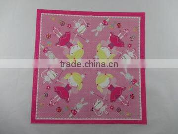 Pink baby girl airlaid napkins for dinner