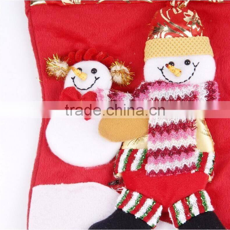 Stocking Gift Bags Christmas Hanging Decorative Ornaments, Santa Claus Cand Bags For Decoration