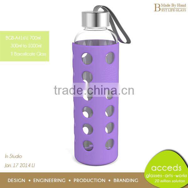 Frozen Drinking Empty Borosilicate Glass Bottle Cola and Soda