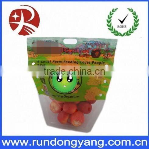 Stand Up Pouch Fruit packaging bag with handle