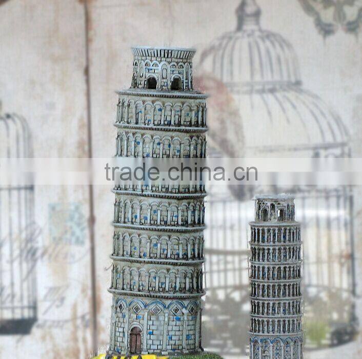 Resin Leaning Tower of Pisa Italy miniature building model