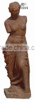 China white cast iron Life size home decor art nude woman garden statue