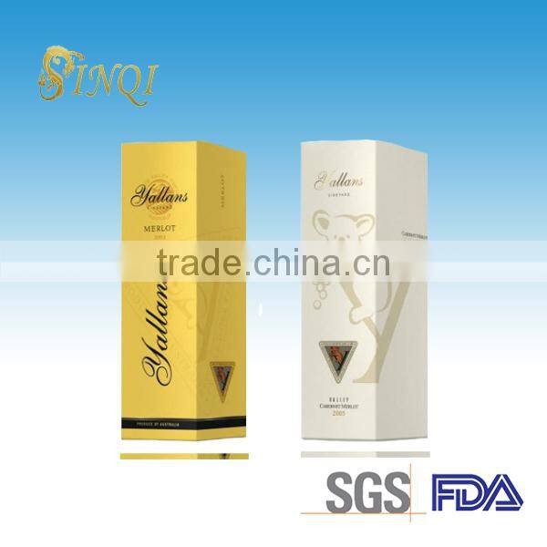 2013 High quality cardboard paper gift wine boxes