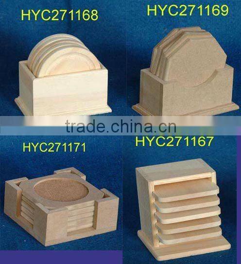 handcrafted wooden coaster
