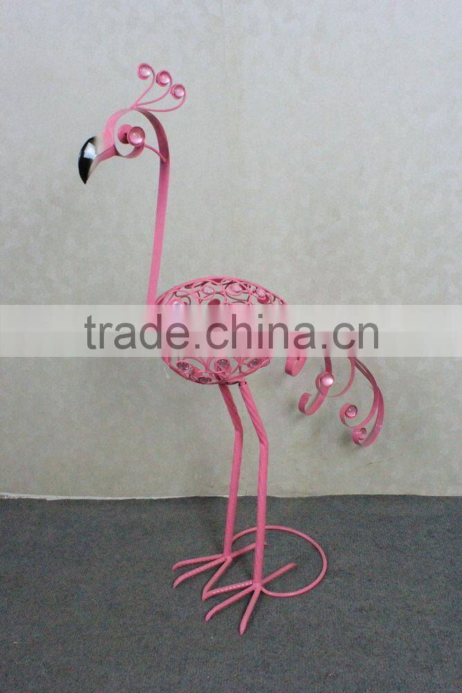 Garden decoration metal peacock