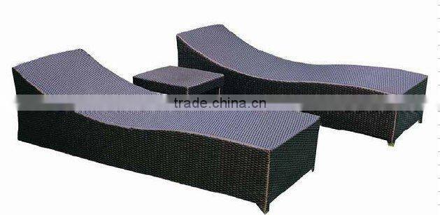 Hot sale outdoor Rattan lounge bed