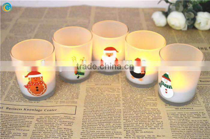 candle holder glass printed industrial lamp vintage