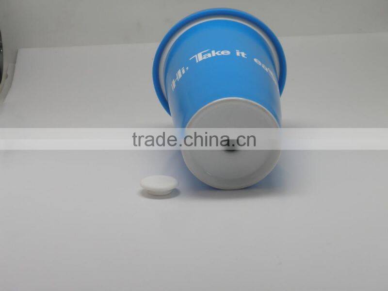 350ml Ceramic Mug with Silicone Cap Customized