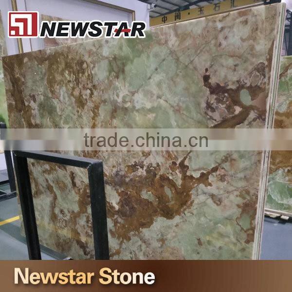Polished marble dark green onyx marble tile