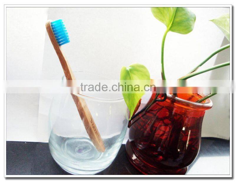 Natural bamboo toothbrush for children oral hygiene, home or hotel use toothbrush