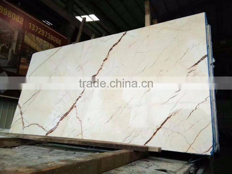 High Quality Polished Cream Color Natural Marble Big Slabs and Tiles BF12-03314a