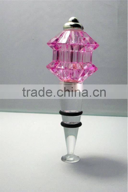 Crystal acrylic artificial diamond of LED for make wine bottle stoppers