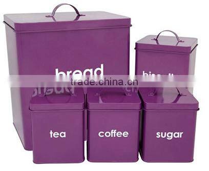 wholesale carbon steel storage canister set metal storage box