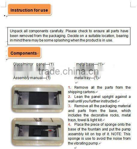 glass waterfall partition walls outdoor
