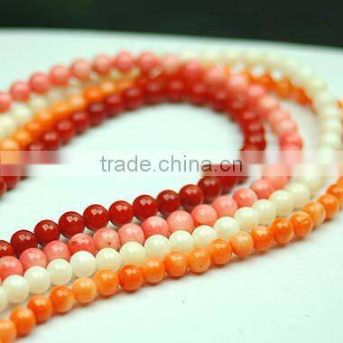 Gemstone and coral beads