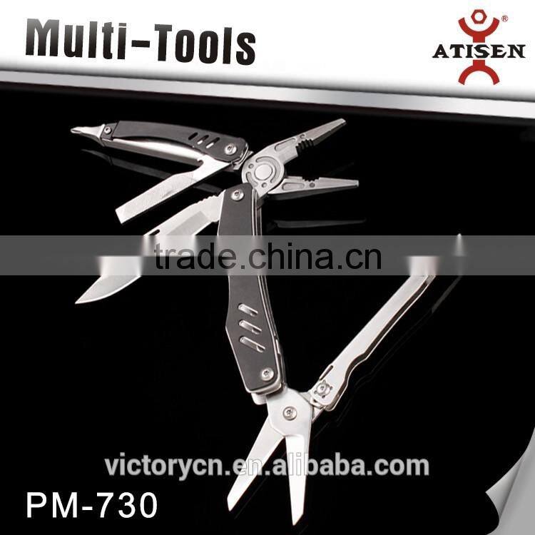 Unique Design Outdoor Camping Multi Functional Tools Folding Pliers Knife 6 In 1