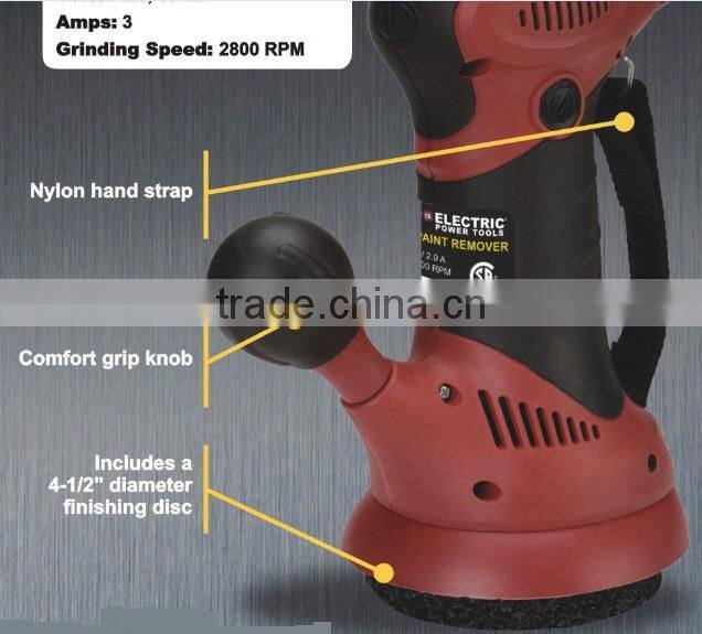 350w 2.8A 115mm 4-1/2" Portable Electric Paint Grinder Paint Remover Machine