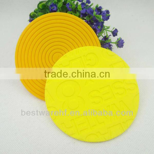 FDA 2017 new silicone round shaped cup mat