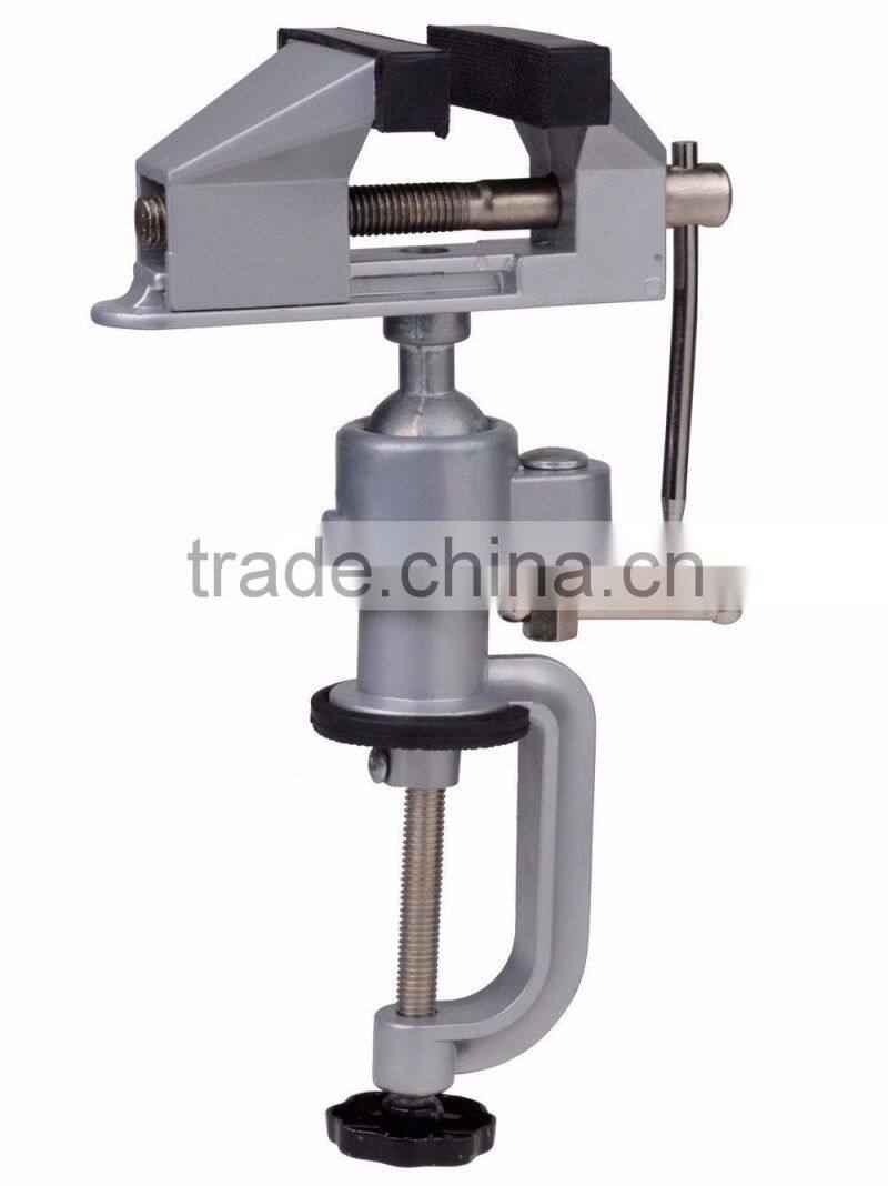 Table Bench Vise Work Bench Clamp Swivel Rotated Vice Hobby Craft Repair Tool
