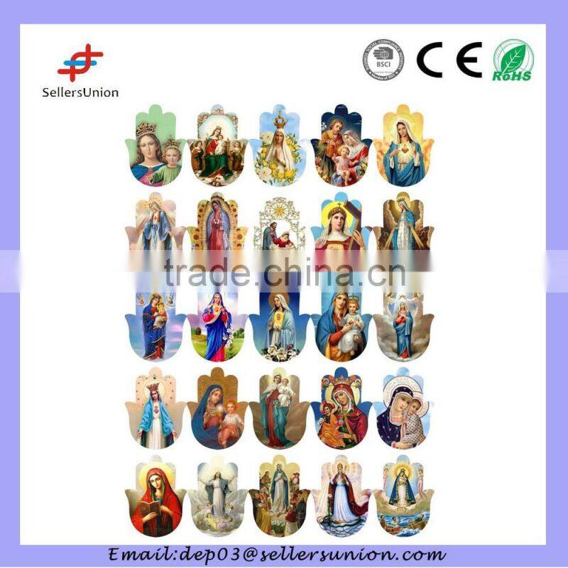 Religious ceramic refrigerator magnets