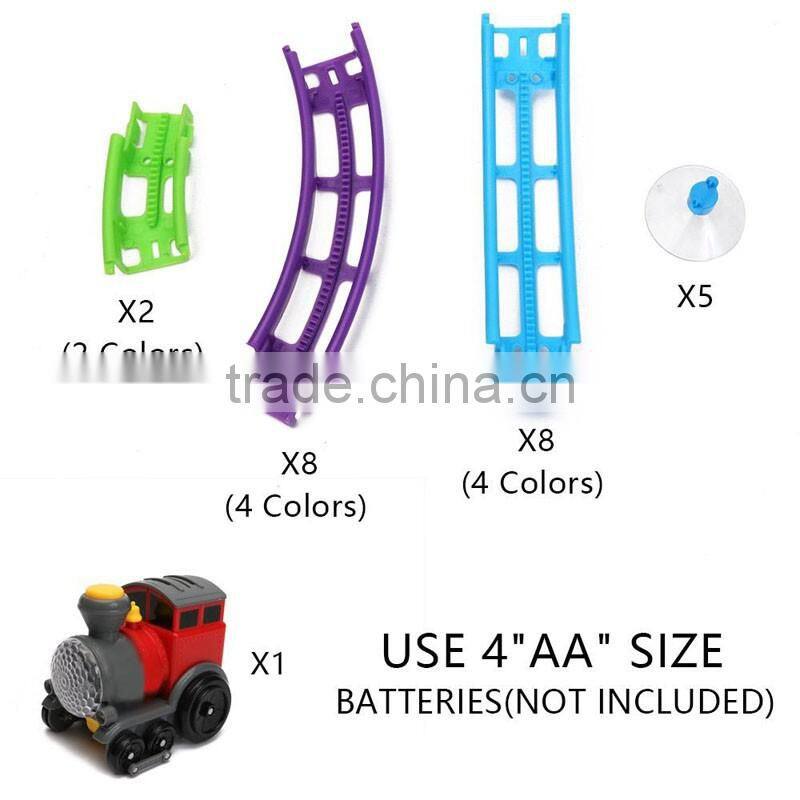 Kids amusement plastic magic toy train track for sale
