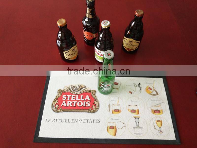 Brand new best price bar mat promotional white bar runner beer