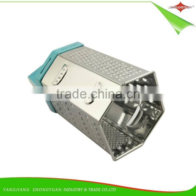 ZY-N5048 Hot selling 6 side stainless steel grater with good grip