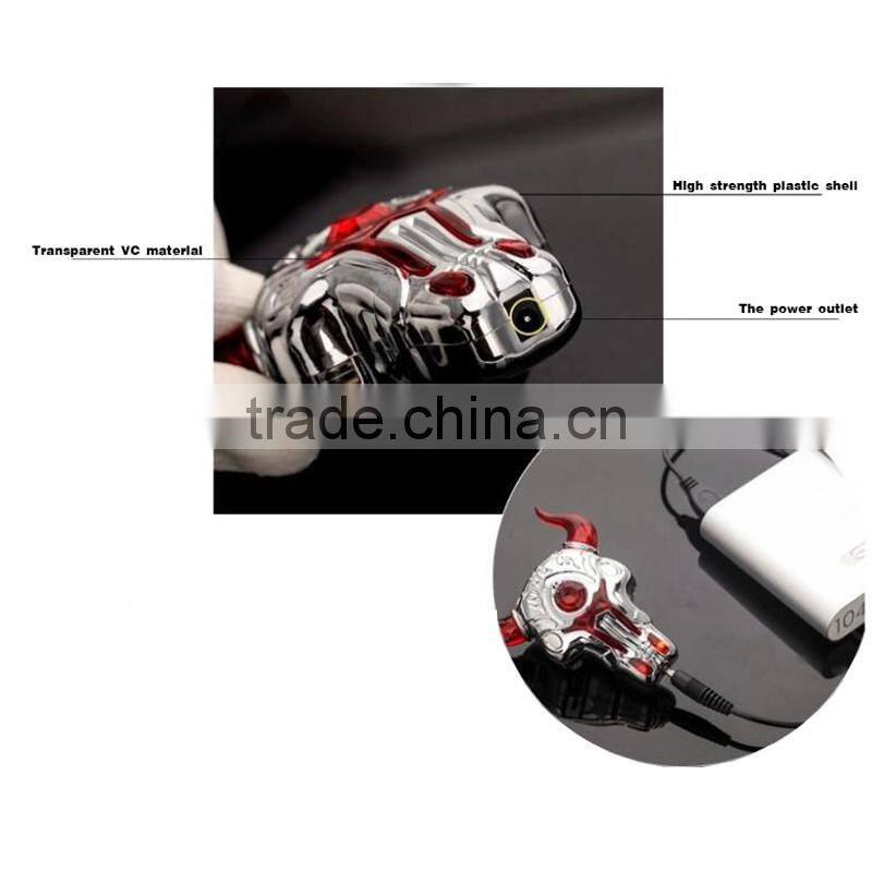 2016 new Bull Head LED Bike Bicycle Lamp USB Rechargeable Tail Rear Light with Laser