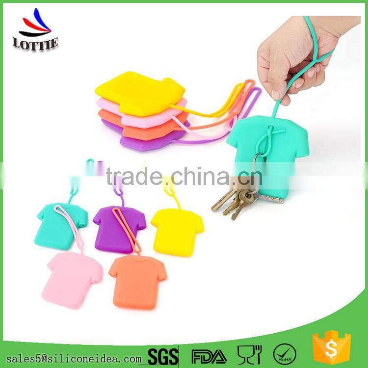 New design Colorful Silicone bag Novelty Silicone card bag lovely silicone key bag