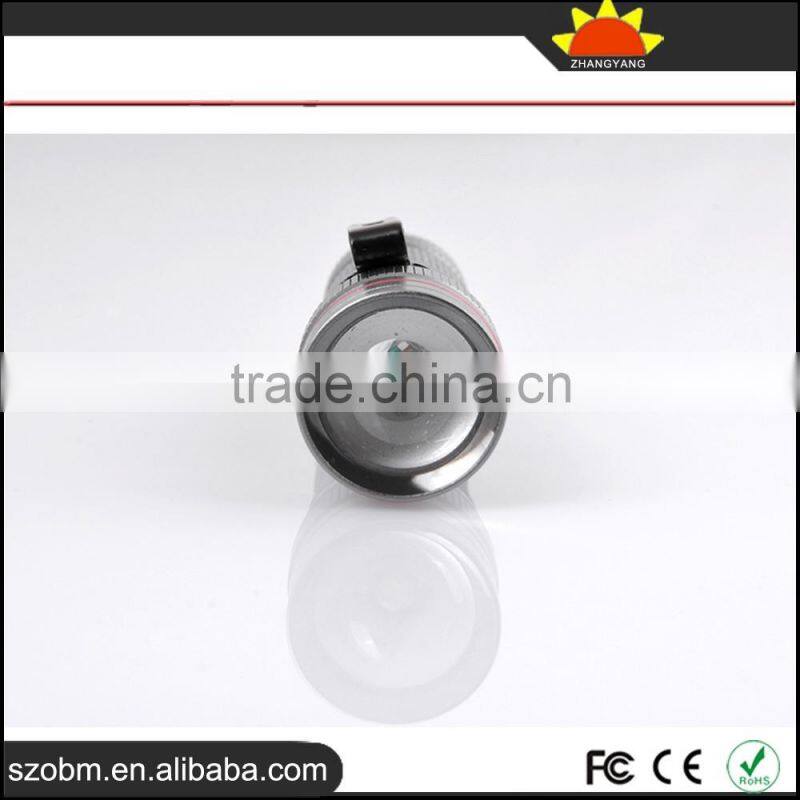 New arrival XPE Q5 LED 800 lumen Waterproof Tactical flashlight torch set with 14500 battery