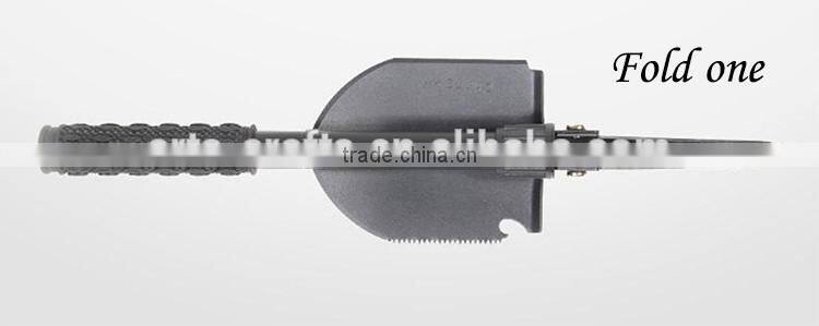 5 in 1 multifunction military weapons tactical survival stainless steel folding shovel/spade