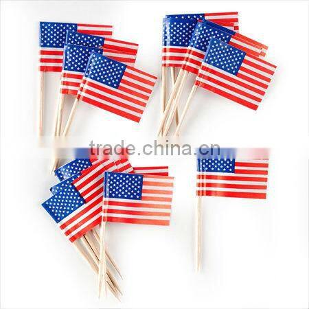 10cm long hanbuger decoration flag toothpicks