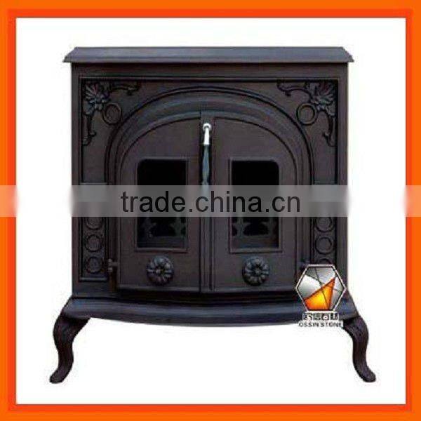 Double Door Wood Burning Cast Iron Stove
