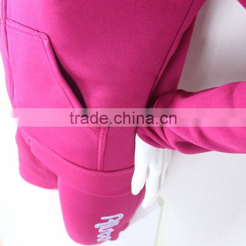 Fleece Pullover Tracksuit Women Clothes 2pcs Stocks