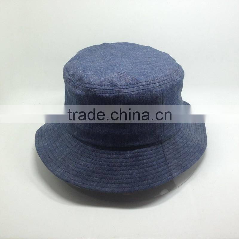Custom Printed Double Sided Fisherman Hat And Denim Reversable Bucket Hat