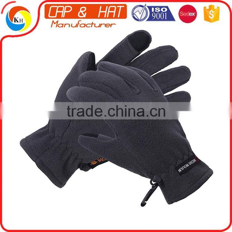 Factory outlet acrylic knitted winter touchscreen gloves all color custom