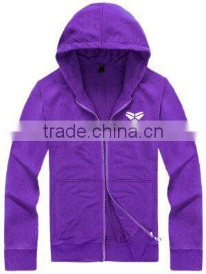 China manufacture custom printed hoodie men full zip