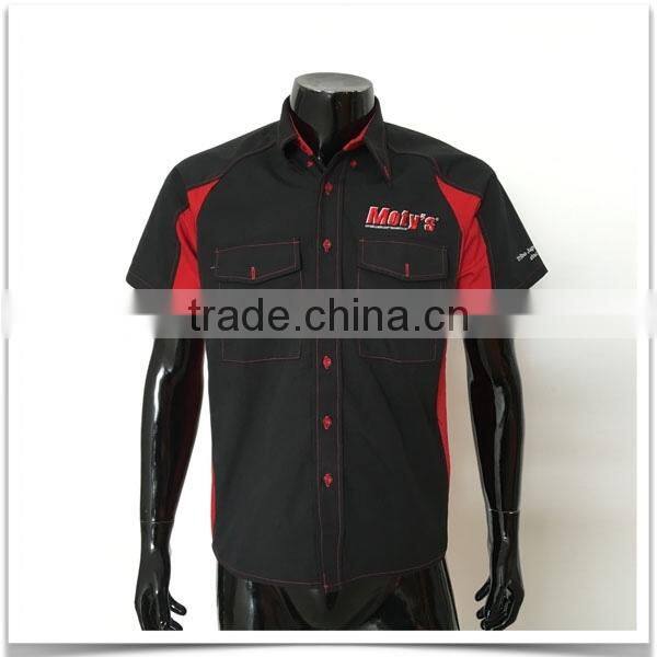 ZX OEM ODM mechanic work shirtstwo pocket work shirtsNew model casual shirt for men