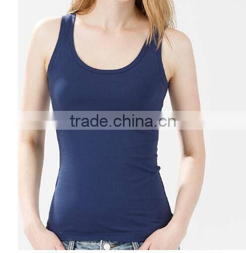 cotton spandex blend sports tank top women sportswear gym singlet ladies tank top