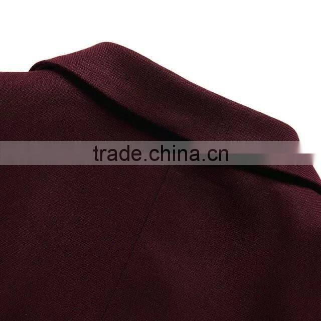 2016 fasion style 100% cotton fabric causal occsaion men's blazer