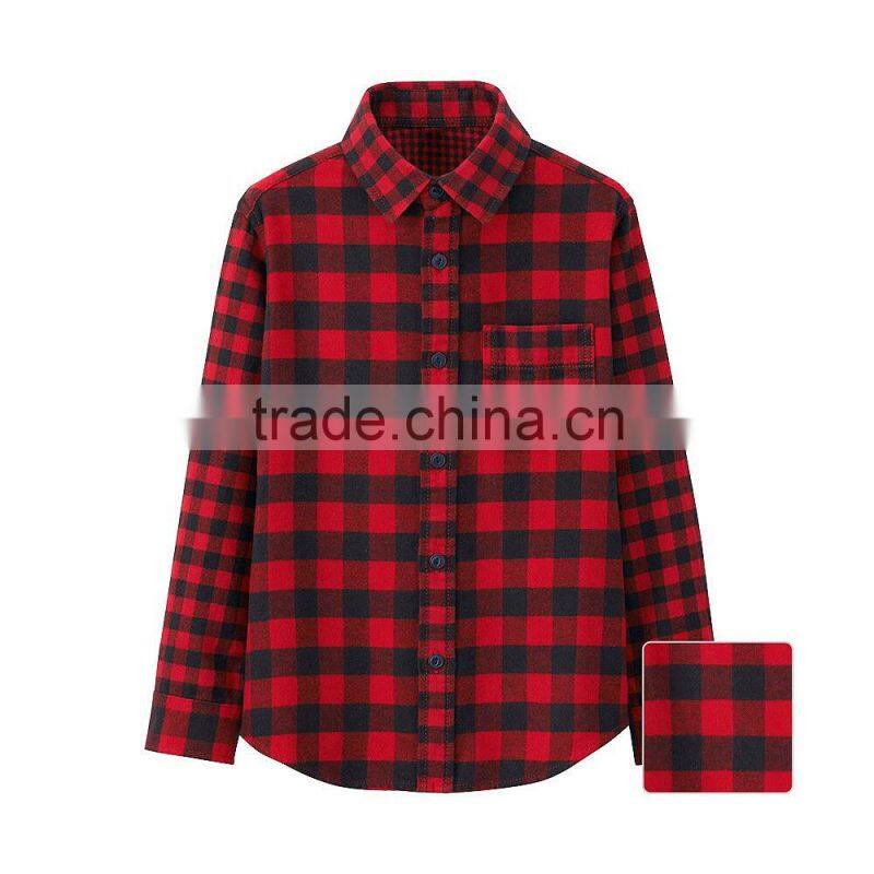 Flannel shirt for Boy's children flannel shirts kids flannel checks shirts